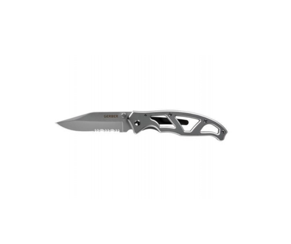 Gerber Paraframe I foldekniv med delvist takket klinge i kompakt design til EDC