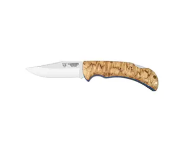 Cudeman Artemisa Strong Klappmesser mit Birkenholz & Lederetui