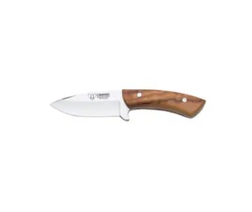 Cudeman Colibri Jagdmesser Olivenholz mit Lederetui Groß