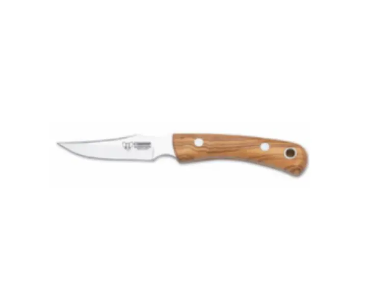Cudeman Mini Alaska jagtkniv med kort blad og håndtag i oliventræ