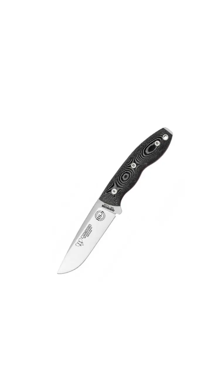 Cudeman Bushcraft-Messer mit schwarzem Micarta-Griff