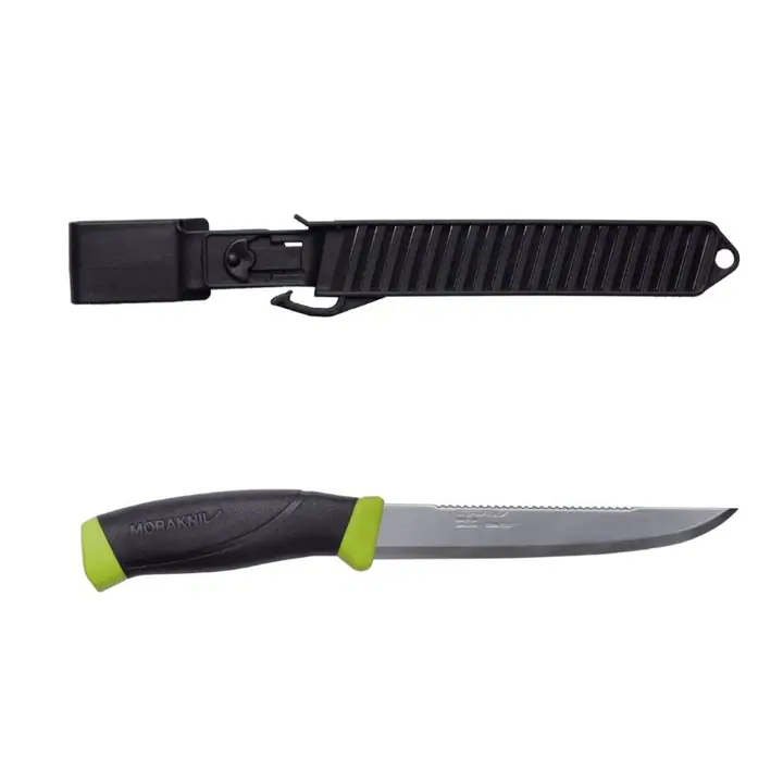 Morakniv Companion Fischmesser mit Schupper 150 (S) – Limettengrün